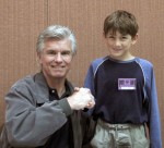 AJ with Kent McCord (Officer Reed from the TV show Adam 12)