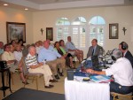 Marc Bernier with John LeBoutillier, Large Audience